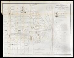 Chicago harbor & bar, Illinois from survey made between the 17th of August & the 2nd of September 1858