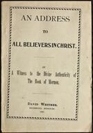 An address to all believers in Christ [155186]