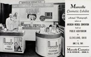 Marcelle cosmetic exhibit