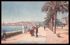 Cannes, Boulevard de la Croisette, le Mont Chevallier et le Port