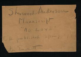 Sherwood Anderson papers [box 00078], 1872-1992