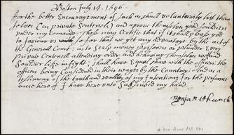 Proclamation Boston, Mass., 1696 July 14