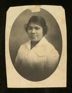 Woman in white portrait, Oklahoma?, circa 1910s