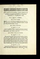 Propositiones excerptae ex thesi propugnata apud Clericos Regulares Theatinos, 14. Aprilis ann. 1666