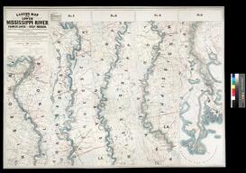 Lloyd's map of the lower Mississippi River from St. Louis to the Gulf of Mexico