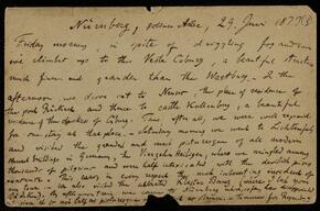 Raster, Hermann - Correspondence to Mathilde Raster (daughter), Hermann Raster family papers, 1873