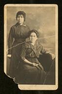 Sadie and Carrie portrait, Oklahoma?, circa 1910s