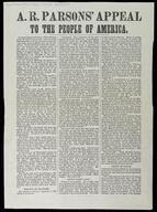 A.R. Parson's appeal to the people of America [1141803]