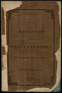 Report of the register of the State Land Office, Nov. 6, 1861