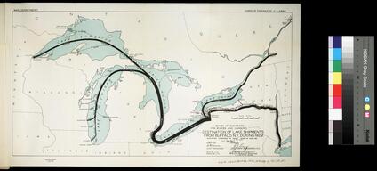 Destination of lake shipments from Buffalo, N.Y., during 1929