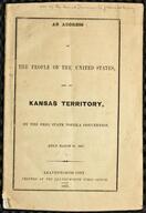 An address to the people of the United States and of Kansas Territory [154067]