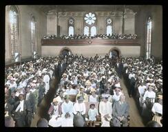 Congregants at morning service, East Calgary Methodist Episcopal Church, Philadelphia, Pennsylvania, 1922?
