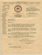 American Red Cross Eastland Fund Headquarters to Frank Zobac, September 27, 1915 (letter)