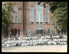 Congregants outside Mt. Zion Church, Washington, D.C., 1922?