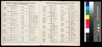 Condensed schedules of through trains and equipment of the Chicago, Milwaukee, and St. Paul Railway : west and northbound