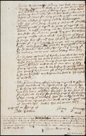 Indictment Cambridge Mass., James Natonamage against Nathaniel Mott for selling liquor to Indians, 1663 Oct. 25