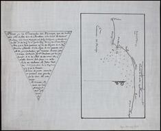 Plano de la Ensenada del Principe que se halla siete millas al leste de la de Mescaltitan en la Canal de Santa Barbara en la costa septentrional de...