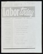 Writings - "Oppressive Credit Laws," Labor Today [reproduction], Mark J. Satter career, Fall 1962