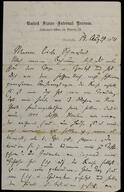 Raster, Hermann - Correspondence to Sophie [Raster] (sister), Hermann Raster family papers, 1871-1874, 1886