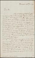 Letter Philadelphia, Pa., to His Excellency Governor George Clinton, 1779 June 30