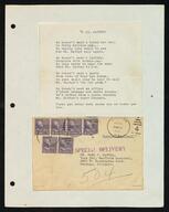 Miscellaneous and unidentified correspondence, Mark J. Satter correspondence, 1951-1960, undated