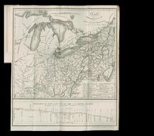 Carte du nord des États-Unis : et du grand canal de communication du lac Erié à la rivière d'Hudsons