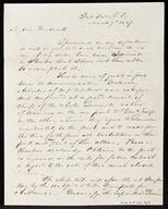 Letter : Fort Dade, East Florida, to Westerlo Woodworth, Albany, N.Y., 1837 Mar. 7