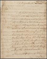 Letter Augusta, Ga., to Brig. Gen. Elijah Clarke. 1786 Sept. 15