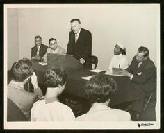 Greater Lawndale Conservation Committee meeting, Mark J. Satter photographs, Jun. 17, 1958
