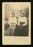 Women posed in hats, Oklahoma?, circa 1910s