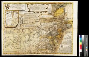 General map of the middle British colonies, in America viz Virginia, Maryland, Delaware, Pensilvania, New-Jersey, New-York, Connecticut, and Rhode...