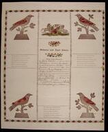 Klaus Stopp collection of printed Fraktur birth and baptismal certificates