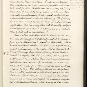 a page of handwritten text
