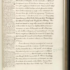 a page of handwritten text