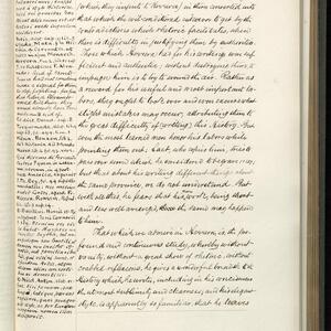 a page of handwritten text