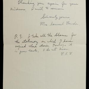 a page of handwritten text