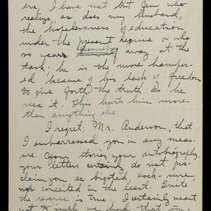 a page of handwritten text