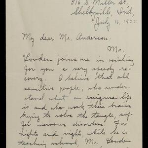 a page of handwritten text