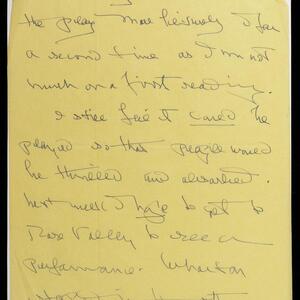 a page of handwritten text