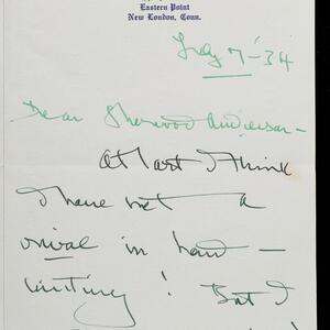 a page of handwritten text