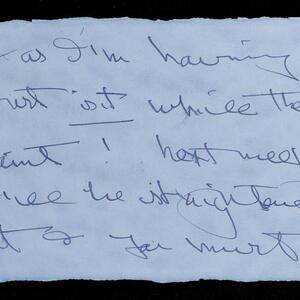 a page of handwritten text