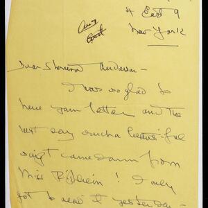 a page of handwritten text