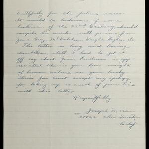a page of handwritten text