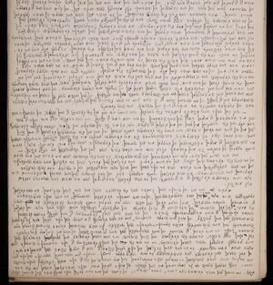 a page of handwritten text