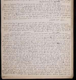 a page of handwritten text