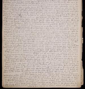 a page of handwritten text