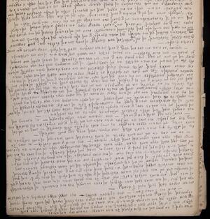 a page of handwritten text