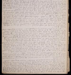 a page of handwritten text