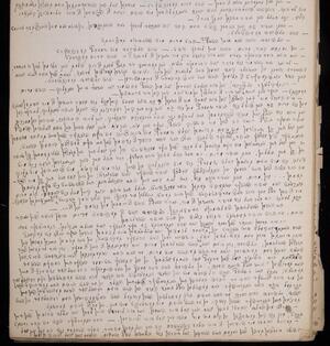 a page of handwritten text