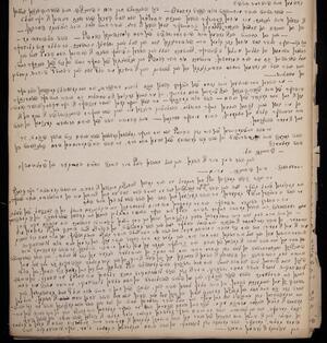 a page of handwritten text